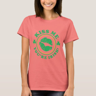 T-shirt Embrasse-moi, tu es irlandais