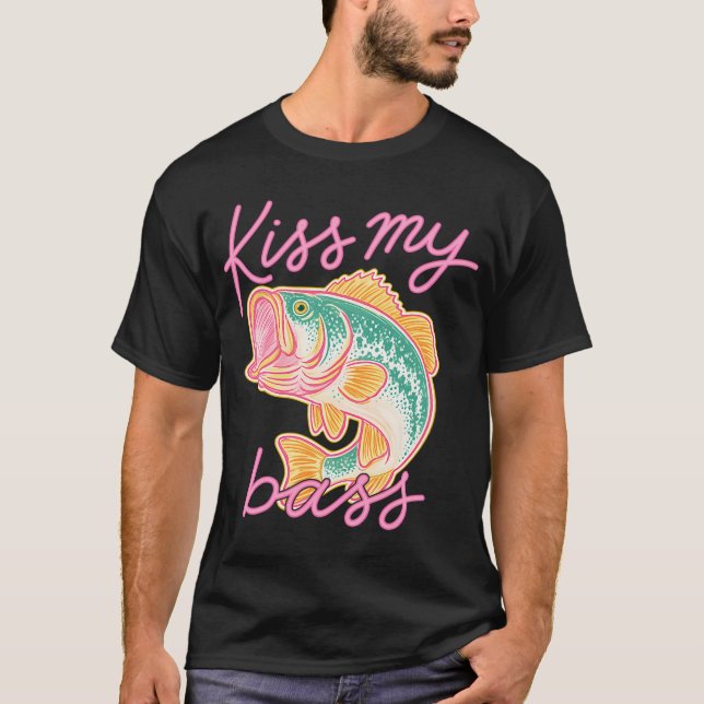 T-shirt Embrasse Mon Poisson de Bass (Devant)