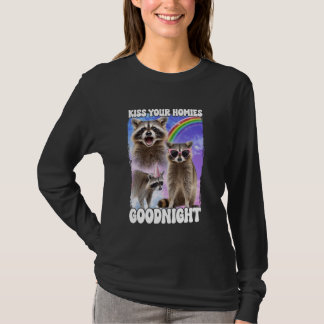 T-shirt Embrasse tes Hommes Goodnight Raccoon