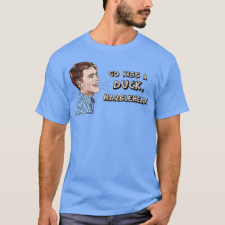 T-shirt Embrasse-toi sur une tête de marbre de canard