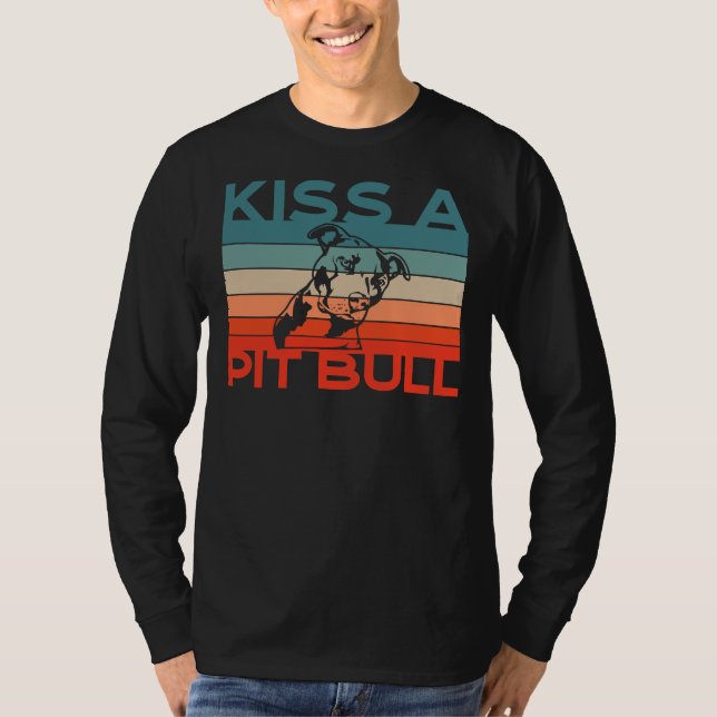 T-shirt Embrasse Un Pit Bull Mit Pit Bull (Devant)