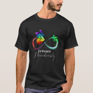 T-shirt Embrasser la diversité neurologique Papillon Infin