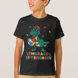 T-shirt Embrasser les différences Sensibilisation sur l'au