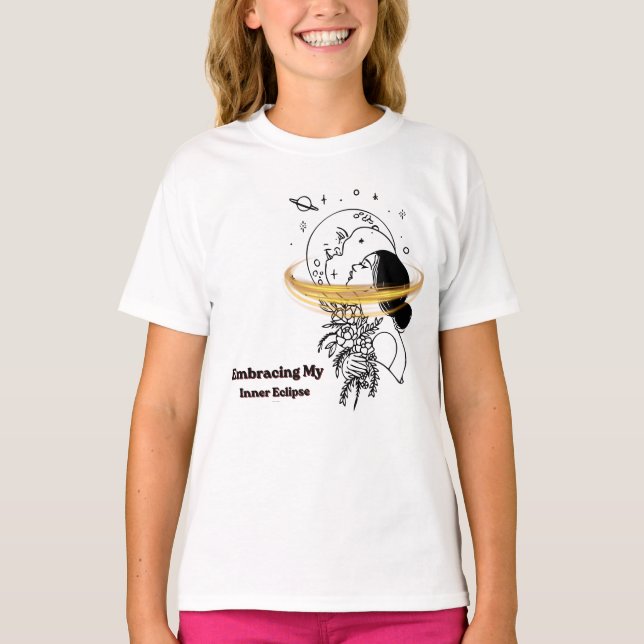 T-shirt Embrasser mon éclipse intérieure Art en ligne luna (Devant)