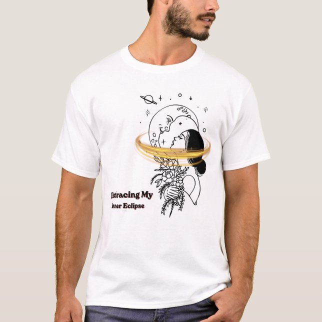 T-shirt Embrasser mon éclipse intérieure Art en ligne luna (Devant)