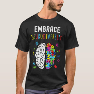T-shirt Embrasser spectre Neurodiversité Puzzle Cerveau Co