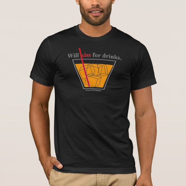 T-shirt Embrassera pour des boissons (Devant)