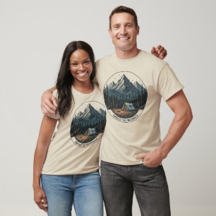 T-shirt Embrassez la nature Camping Mountain Unisex T-Shir