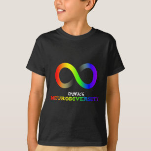 T-shirt Embrassez La Neurodiversité Autisme Asd Adhd Rainb