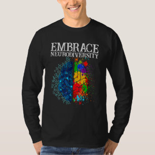 T-shirt Embrassez la Neurodiversité Cerveau Sensibilisatio