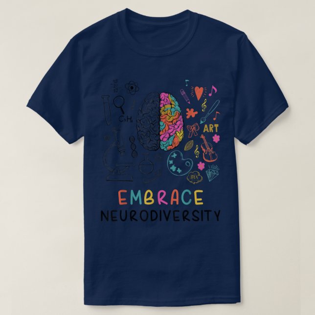 T-shirt Embrassez la neurodiversité ChemiseÉducation et di (Design devant)