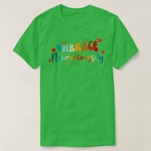 T-shirt Embrassez la neurodiversité Enseignant Enfants Aut (Design devant)