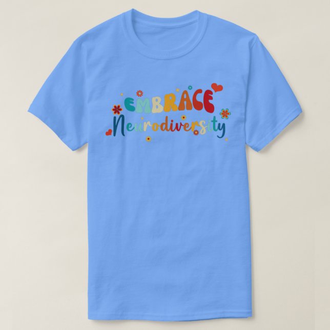 T-shirt Embrassez la neurodiversité Enseignant Enfants Aut (Design devant)