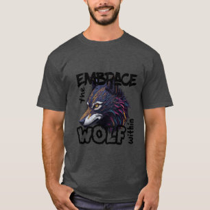 T-shirt Embrassez le loup à l'intérieur