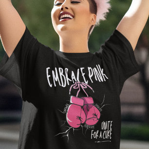 T-shirt Embrassez Le Rose, Unissez-Vous Pour Un Cancer Cur