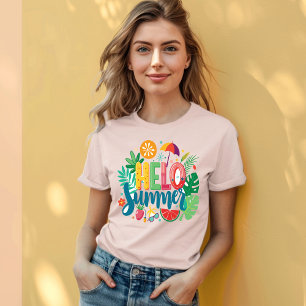 T-shirt Embrassez le soleil : Bonjour été