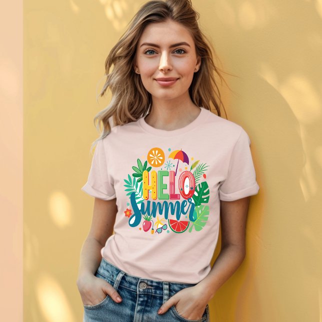 T-shirt Embrassez le soleil : Bonjour été (Créateur téléchargé)