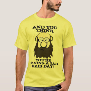 T-shirt Embrassez l'Humour, Funny Bad Hair Day Pun graphiq