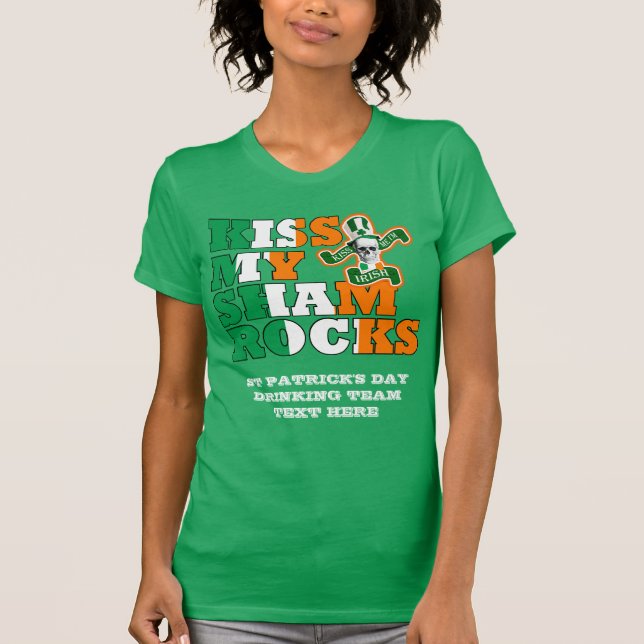 T-shirt Embrassez mes shamrocks (Devant)