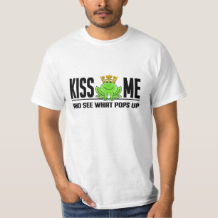T-shirt EMBRASSEZ-MOI chemise de grenouille - choisissez