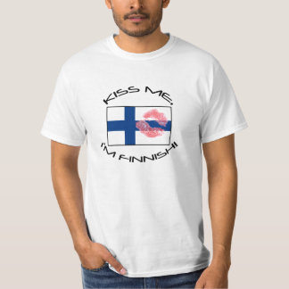 T-shirt Embrassez-moi, je suis finlandais !