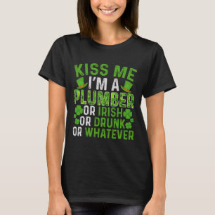 T-shirt Embrassez-moi, je suis irlandais ivre, peu importe