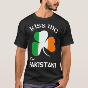 T-shirt Embrassez-moi, je suis Pakistanais Trèfle Pakistan