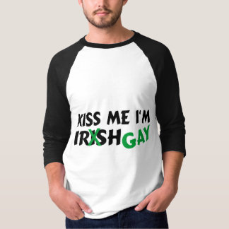 T-shirt Embrassez-moi l'homosexuel Im irlandais