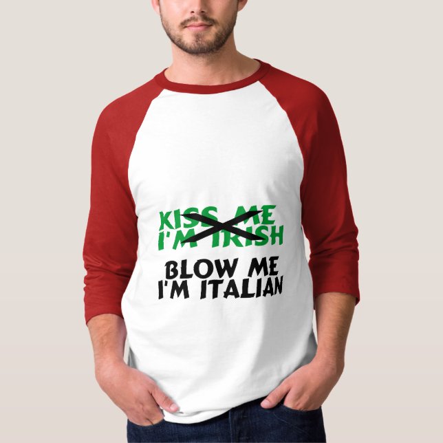 T-shirt Embrassez-moi l'Irlandais qu'Im me soufflent (Devant)