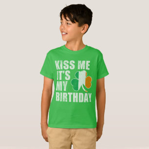T-shirt Embrassez-moi que c'est mon anniversaire