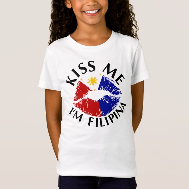 T-Shirt Embrassez-moi que je suis Philippine (Devant)