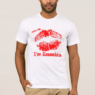 T-shirt Embrassez-moi que je suis russe
