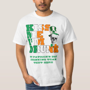 T-shirt Embrassez-moi que je suis St Patrick ivre