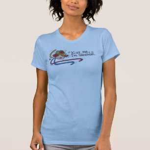 T-shirt Embrassez-moi que je suis ukrainien pour le Fest