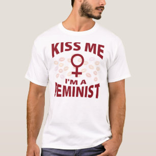 T-shirt Embrassez-moi que je suis un féministe