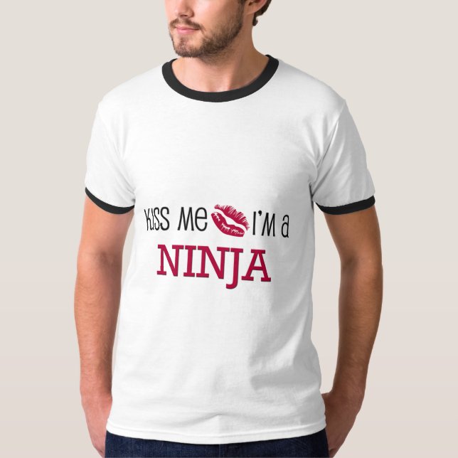 T-shirt Embrassez-moi que je suis un NINJA (Devant)