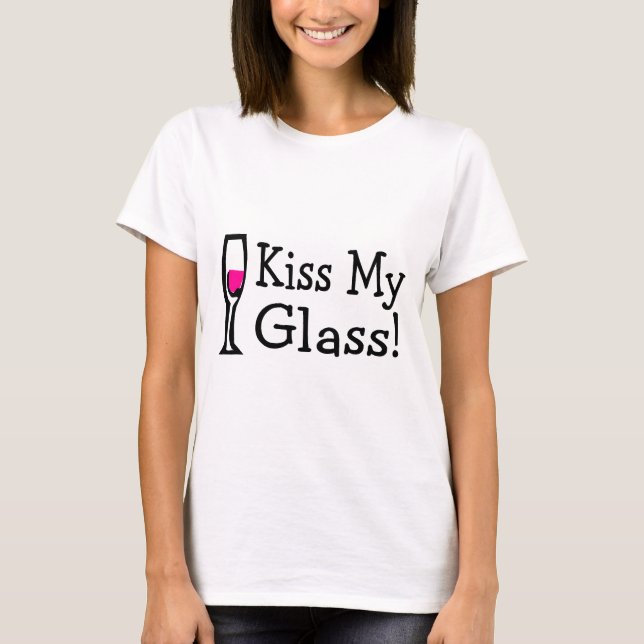 T-shirt Embrassez mon verre (Devant)