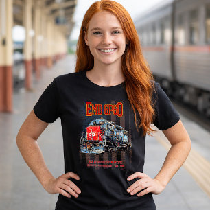 T-shirt EMD GP60 Diesel Locomotive et drapeau américain