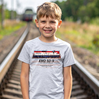 T-shirt EMD SD-9 Locomotive USA 250th Anniversary Livery