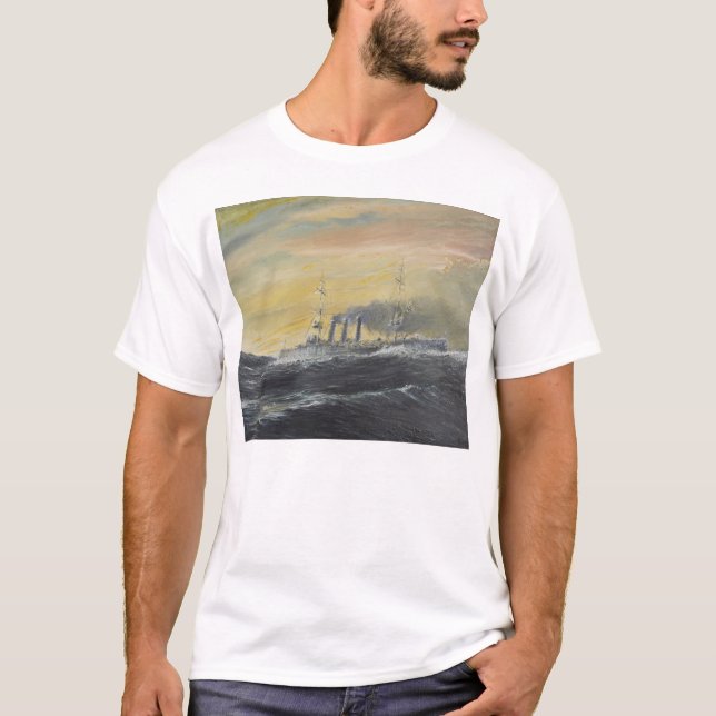 T-shirt Emden monte l'Océan Indien 1914 2011 de vagues (Devant)