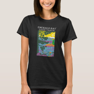 T-shirt Emerald Bay Lake Tahoe Sierra Nevada Camping Rando