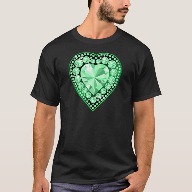 T-shirt Emerald Gem Heart (Devant)
