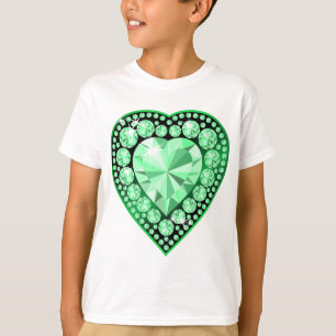 T-shirt Emerald Gem Heart