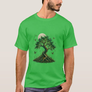 T-shirt emerald magic tree green t shirt
