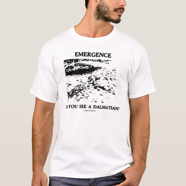 T-shirt Émergence - voyez-vous un Dalmate ? (Devant)