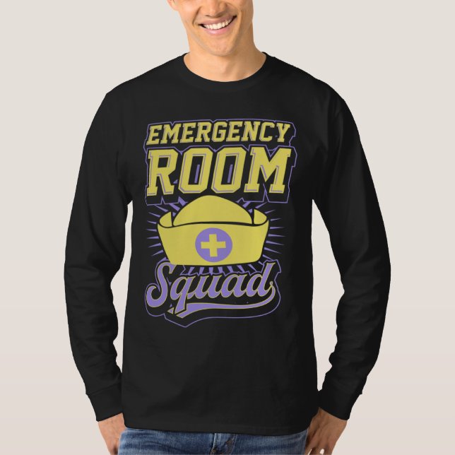 T-shirt Emergency Room Squad Matching ER Nurse Crew  1 (Devant)
