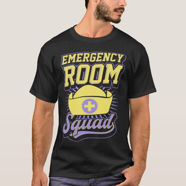 T-shirt Emergency Room Squad Matching ER Nurse Crew  1 (Devant)