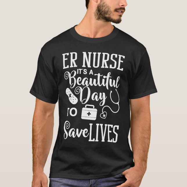 T-shirt Emergency Room Technician ER Nurse Hospital Depart (Devant)