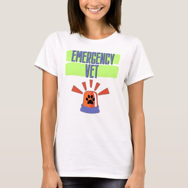 T-shirt Emergency Vet – Veterinary Emergency Design (Devant)