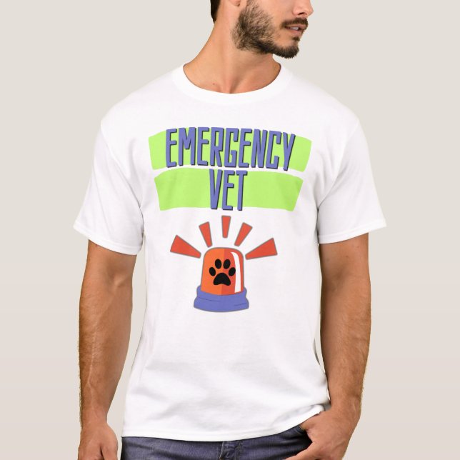 T-shirt Emergency Vet – Veterinary Emergency Design (Devant)